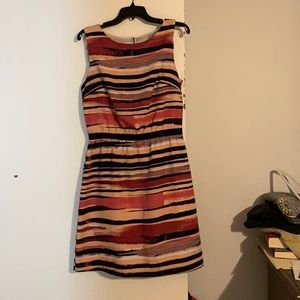 Ann Taylor Loft striped sleeveless dress
